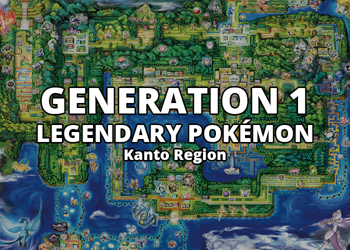 All Generation 1 Legendary Pokémon in Kanto Region