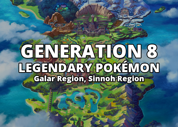 All Generation 8 Legendary Pokémon in Galar Region and Sinnoh Region