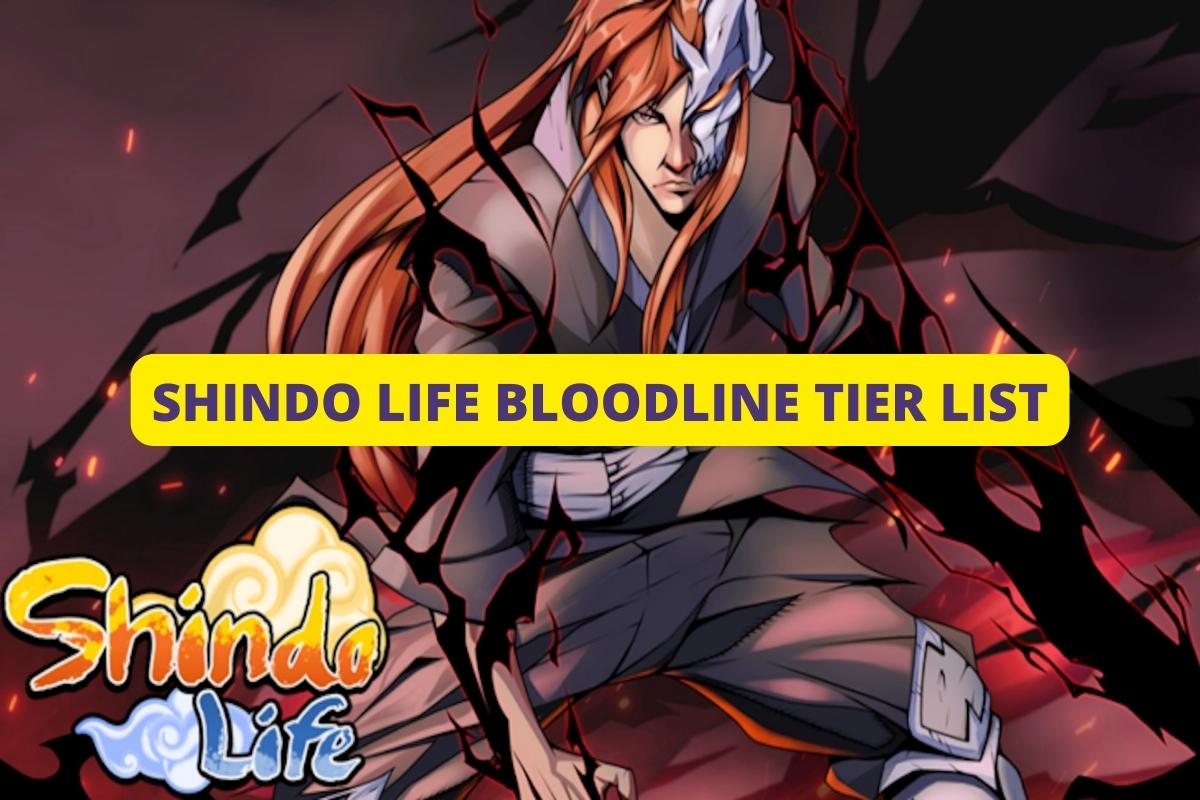 Shindo life Bloodline tier list Tier List 
